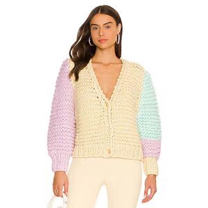 For Love & Lemons Pastel Kerry Cropped Cardigan